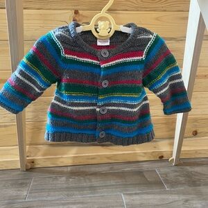 Striped Gray Kids Sweater